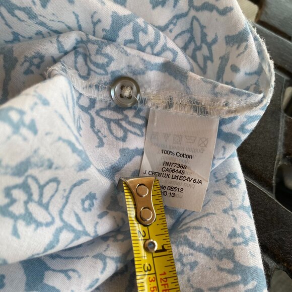 Oversized J Crew Embroidered Cotton Tunic - Size 00 - Picture 5 of 13